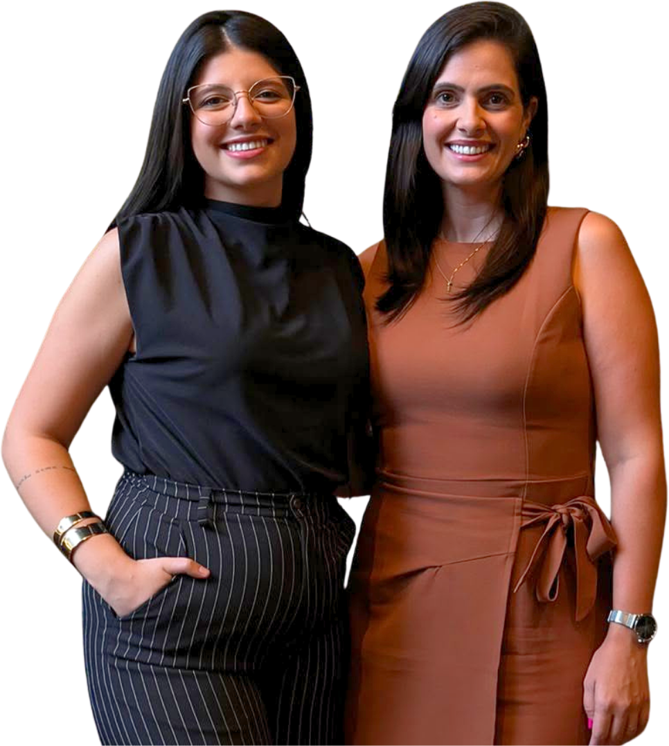 Vitória Reis e Rafaela Munari, cofundadoras do RH e DP Juntos
